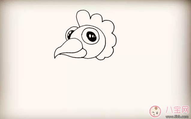 寶寶簡(jiǎn)筆畫  簡(jiǎn)單畫出大公雞
