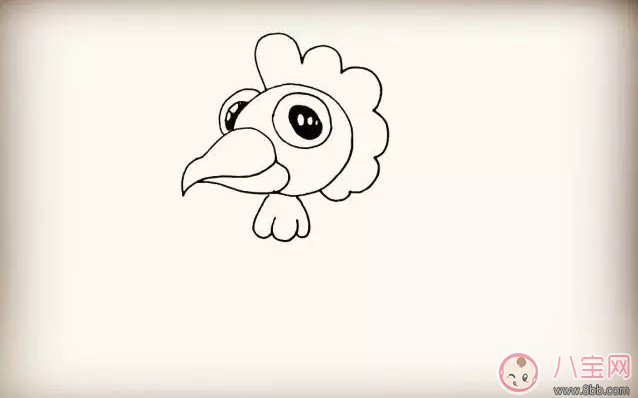 寶寶簡(jiǎn)筆畫  簡(jiǎn)單畫出大公雞