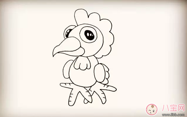 寶寶簡(jiǎn)筆畫  簡(jiǎn)單畫出大公雞