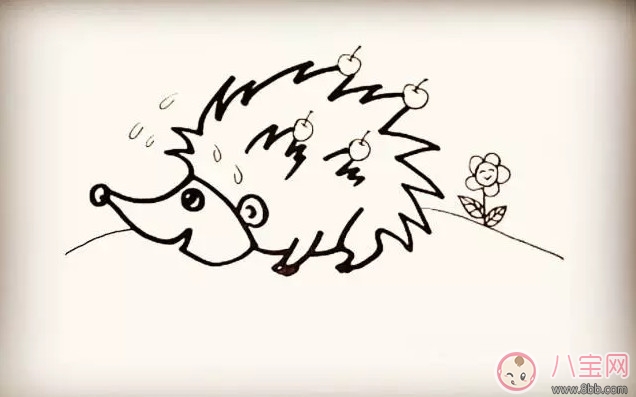 兒童小動(dòng)物簡(jiǎn)筆畫 森林里的小刺猬簡(jiǎn)筆畫 兒童小動(dòng)物簡(jiǎn)筆畫 森林里的小刺猬簡(jiǎn)筆畫