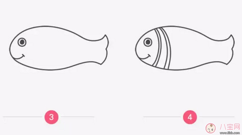 海洋生物趣味多 魚類簡(jiǎn)筆畫