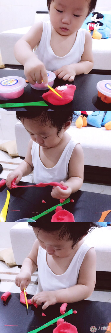 寶寶喜歡玩黏土 卡樂淘親子黏土測評