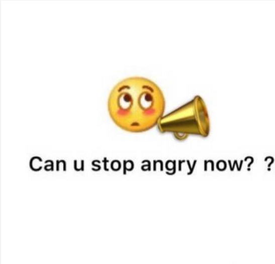 小小春表情包動圖 jasper表情包大喇叭can u stop angry now