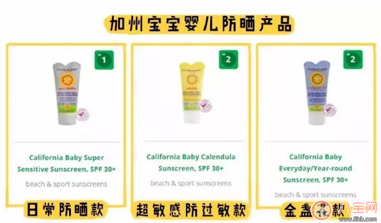 加州寶寶防曬霜成分 加州寶寶無香防曬和金盞花防曬哪個好