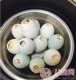 寶寶不喜歡吃蛋黃食欲不好怎么辦就做一道糯米蛋 肉丁糯米蛋五彩糯米蛋制作方法