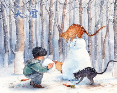 今日大雪說說朋友圈配圖 今天大雪帶字圖片素材壁紙