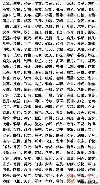 90后爸媽取名常用的三個字 90后給孩子起名常用字排行榜
