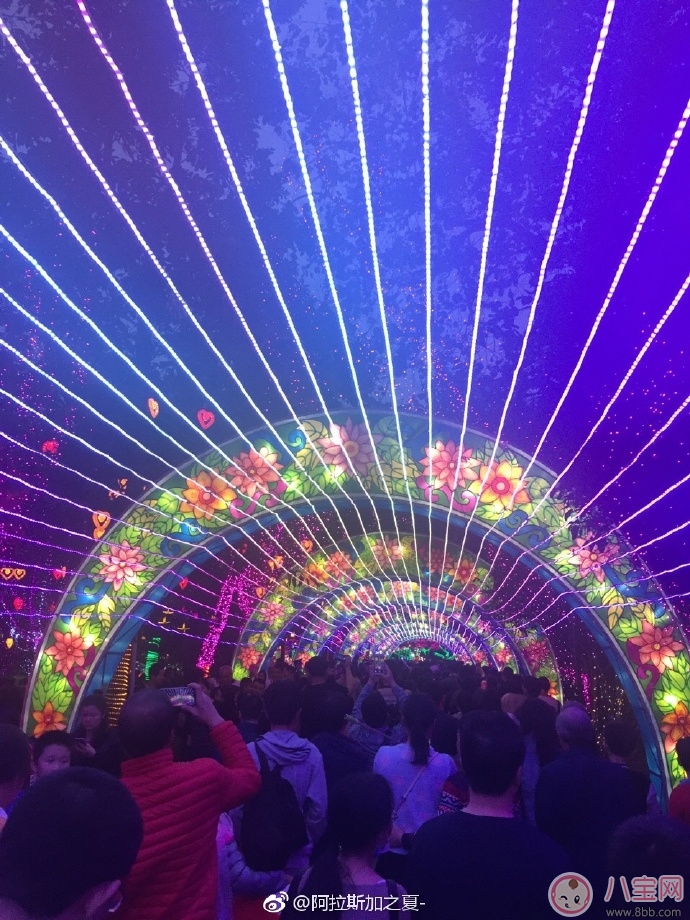 元宵節看花燈圖片 2018元宵節看燈花說說朋友圈