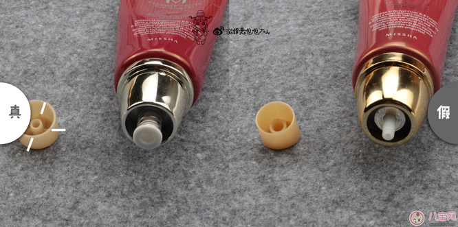 謎尚大紅bb真假鑒別 謎尚大紅bb真假圖片對比