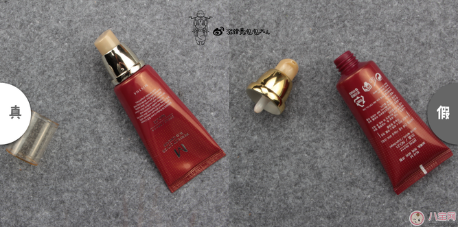 謎尚大紅bb真假鑒別 謎尚大紅bb真假圖片對比