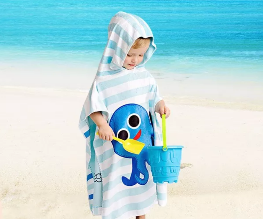 FlapjackKids家雙面連帽浴巾防曬效果怎么樣 加拿大FlapjackKids家雙面連帽浴巾使用測(cè)評(píng)