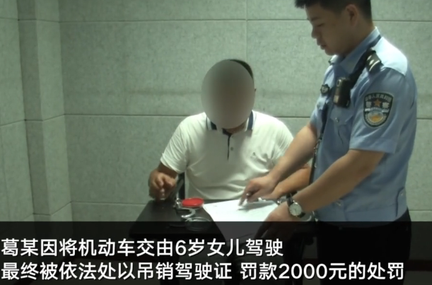 讓6歲女兒開車上高速怎么回事 湖北崇陽6歲女孩開車上高速結果