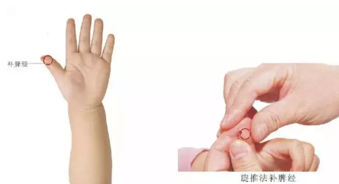 寶寶脾經正確手法圖 小兒補脾經的推拿手法