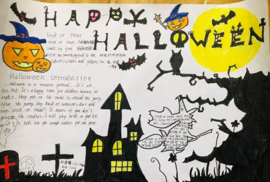 萬圣節(jié)英語手抄報簡單又漂亮 萬圣節(jié)英語手抄報圖片大全