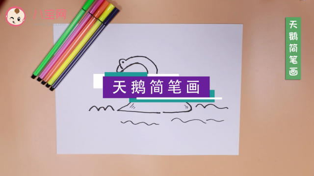 大天鵝簡筆畫視頻   大天鵝簡筆畫步驟教程