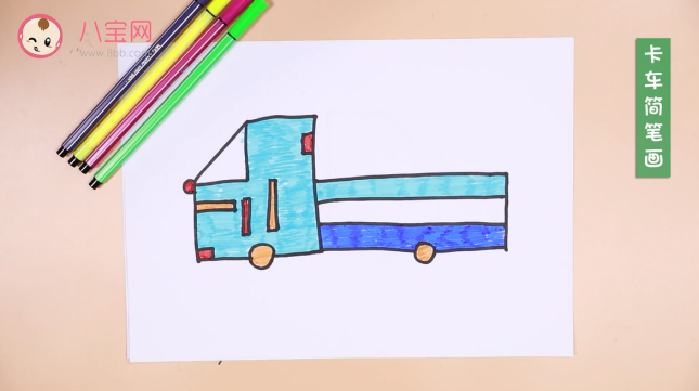 卡車簡筆畫視頻  卡車簡筆畫步驟教程