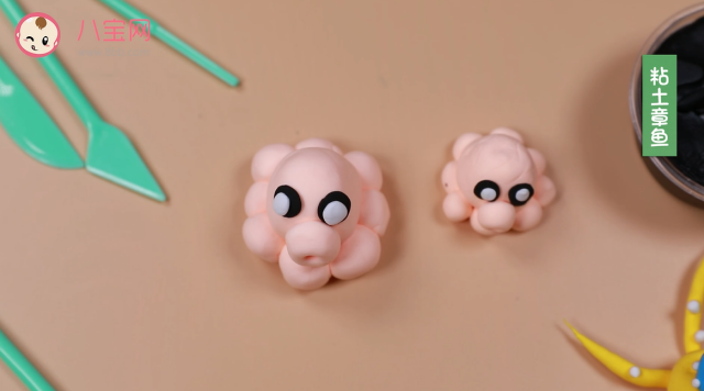 粘土章魚視頻教程 章魚手工粘土步驟圖 粘土章魚視頻教程 章魚手工粘土步驟圖
