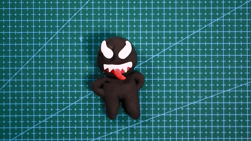 毒液粘土視頻教程  超輕粘土做毒液步驟圖