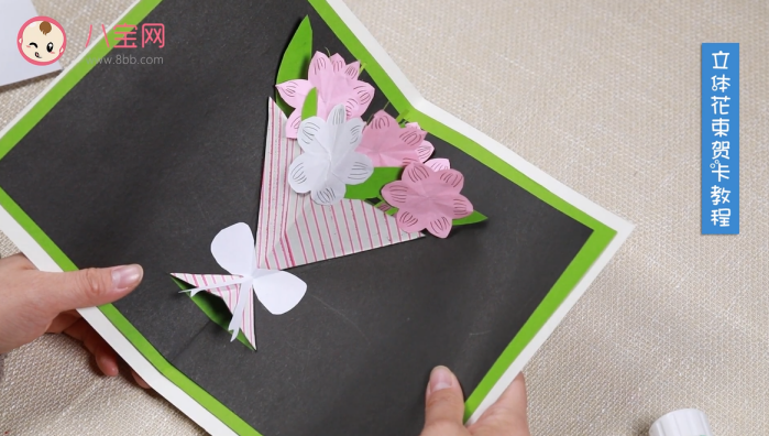 立體花束賀卡視頻教程 立體花束賀卡步驟圖