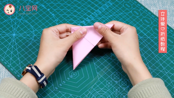 立體愛心折紙視頻教程 立體愛心折紙制作方法