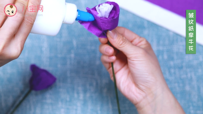 皺紋紙牽牛花視頻教程 皺紋紙牽?；ㄗ龇ú襟E