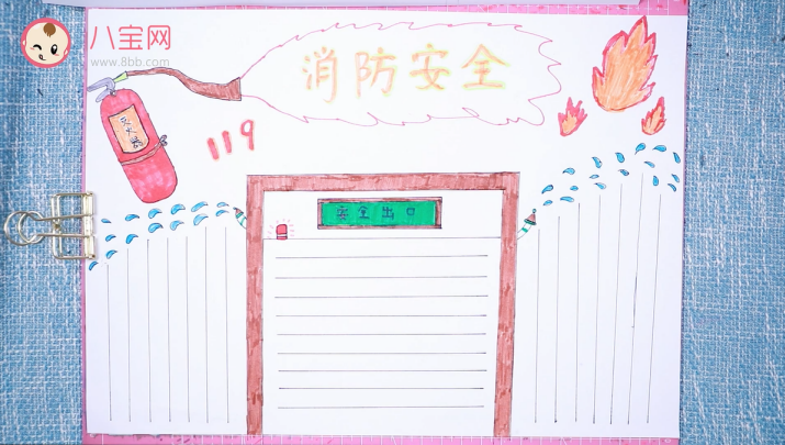 消防安全手抄報視頻教程 消防安全手抄報圖片內容