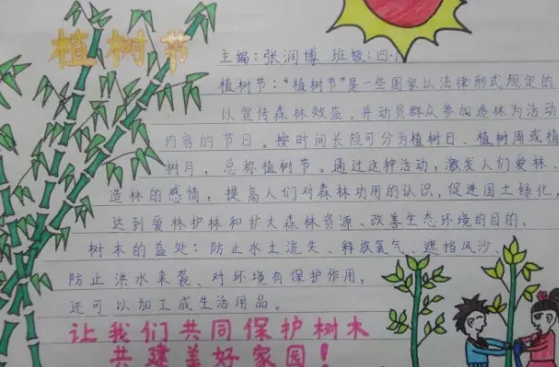 312植樹節手抄報圖片模板 2019植樹節手抄報內容 312植樹節手抄報圖片模板 2019植樹節手抄報內容