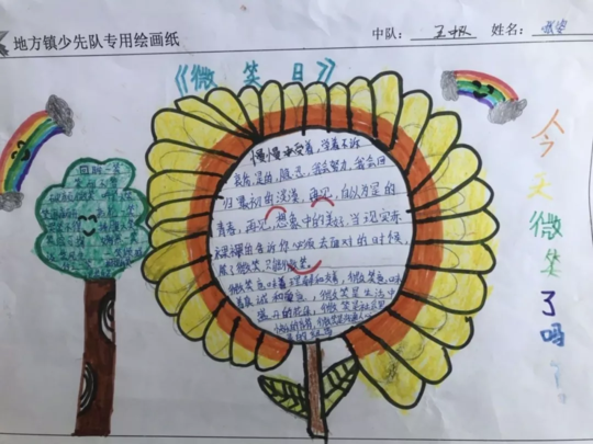 2019世界微笑日手抄報(bào)圖片模板 世界微笑日手抄報(bào)素材