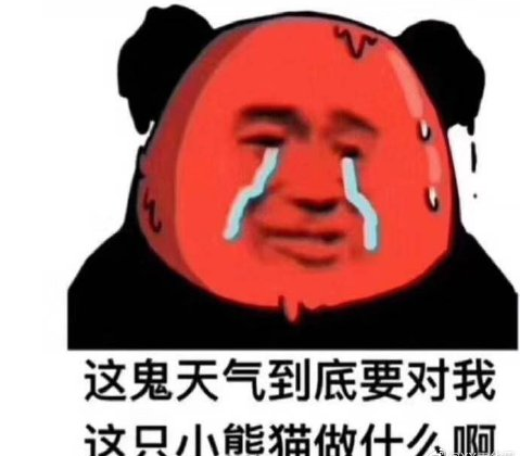 形容天氣熱的搞笑表情包 天氣熱的文字說說配圖