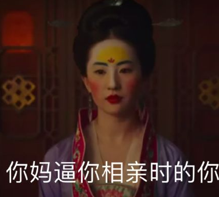 劉亦菲花木蘭表情包圖片 劉亦菲花木蘭妝容圖