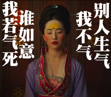 劉亦菲花木蘭表情包圖片 劉亦菲花木蘭妝容圖