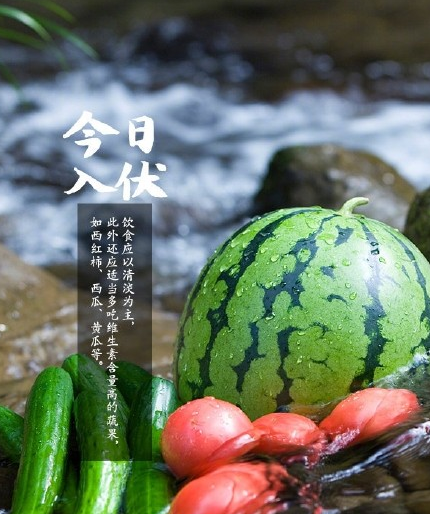 今日入伏帶字圖片大全 2019今日入伏朋友圈說說