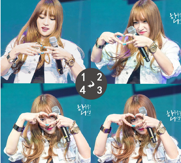 怎么用食指和大拇指捏個心 七夕表白比心手勢有哪些