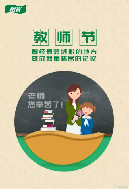 2019教師節各品牌創意海報文案賞析 教師節品牌借勢海報文案匯總