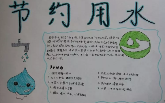 世界勤儉日手抄報圖片模板 世界勤儉日手抄報內容