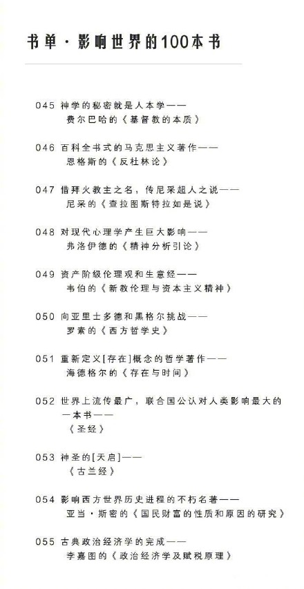 BBC評塑造世界的100本小說 塑造世界的100本小說大全