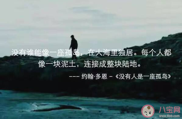 沒有人是一座孤島總會有人來安慰你是什么梗 沒有人是一座孤島總會有人來安慰你出自哪里 沒有人是一座孤島總會有人來安慰你是什么梗 沒有人是一座孤島總會有人來安慰你出自哪里