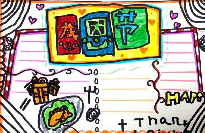 2019感恩節手抄報圖片模板 感恩節手抄報大全