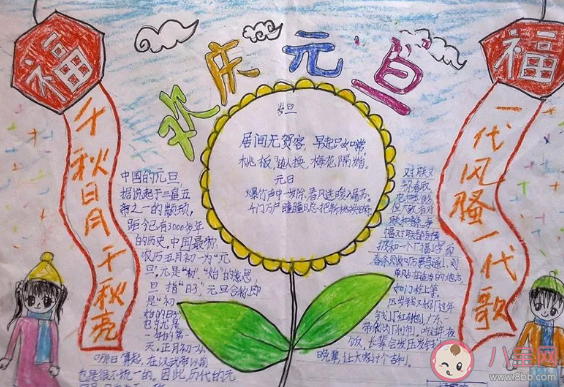 2020元旦節(jié)簡(jiǎn)單漂亮手抄報(bào)大全 元旦節(jié)手抄報(bào)內(nèi)容資料圖片素材