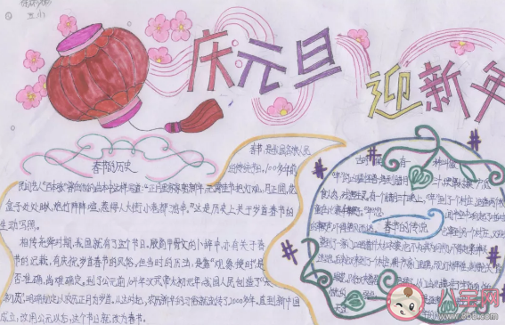 2020元旦節(jié)簡(jiǎn)單漂亮手抄報(bào)大全 元旦節(jié)手抄報(bào)內(nèi)容資料圖片素材