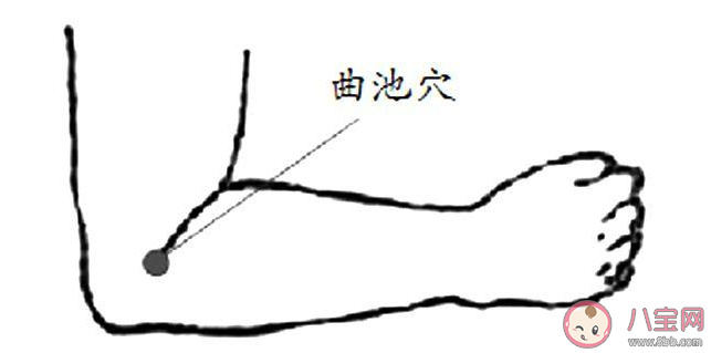 曲池穴位置怎么找 曲池穴準確位置圖解