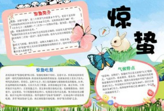 小學(xué)驚蟄手抄報(bào)圖片大全 簡(jiǎn)單驚蟄手抄報(bào)畫法