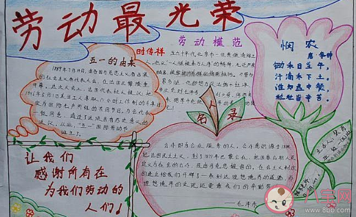 2020五一勞動最光榮的手抄報圖片大全 五一贊美勞動節的手抄報模板合集