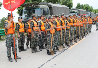 關于感謝抗洪救災的軍人文案說說 感恩抗洪抗險人員句