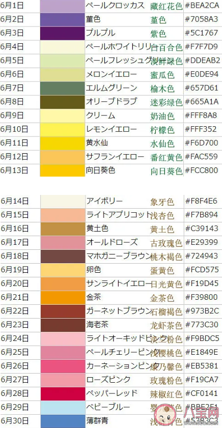 原來生日也可以有顏色是什么意思 日本的365天“誕生色”測試鏈接分享