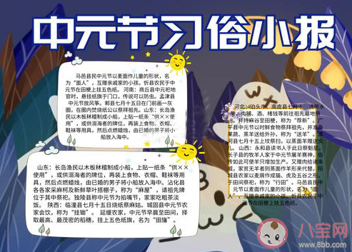 2020中元節(jié)手抄報(bào)圖片簡單大氣模板 2020中元節(jié)手抄報(bào)圖片內(nèi)容文案大全