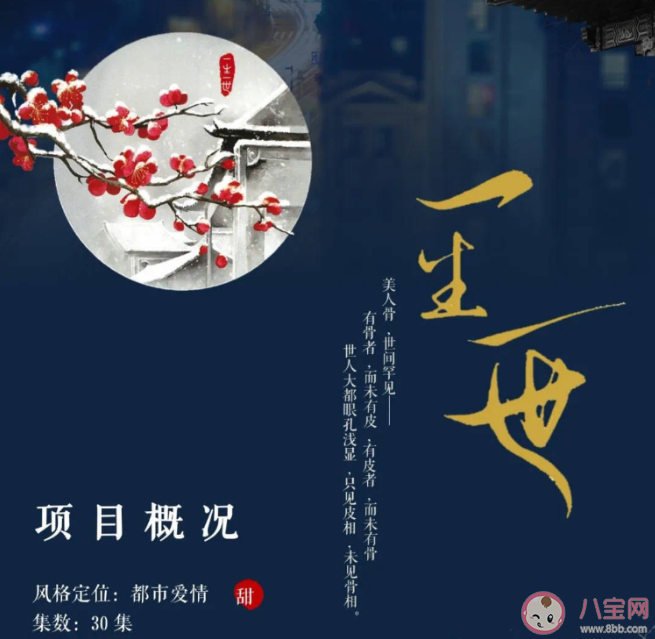 任嘉倫白鹿《一生一世》是根據什么小說改編的 《一生一世》是講述的前世今生嗎