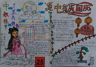  2020迎中秋慶國慶手抄報圖片簡單模板大全 2020國慶中秋雙節手抄報內容素材