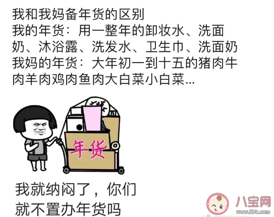 我和我媽備年貨有什么區別 我備年貨vs我媽備年貨對比