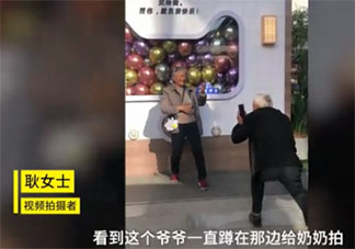 老爺爺下蹲20分鐘給奶奶拍照是真的嗎 相伴到老的愛情是怎樣的